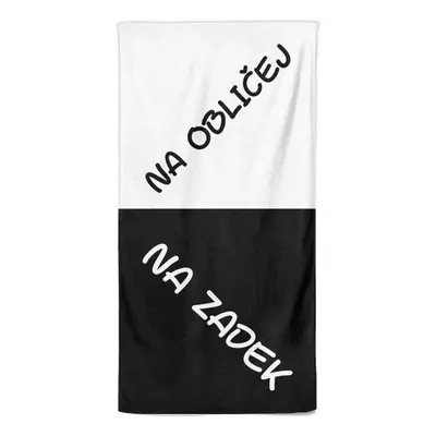 Osuška Na obličej a na zadek (Velikost osušky: 70x140cm)