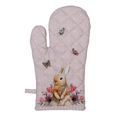 Bavlněná chňapka - rukavice s králíčkem Happy Bunny- 18*30 cm