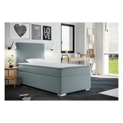 Expedo Čalouněná postel boxspring RENATA + vrchní matrace, 90x200, sawana pik honey 72, levá