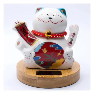 Milujeme Kameny Maneki neko - mávající kočička Solar - Feng shui L