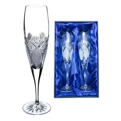 Onte Crystal Bohemia Crystal ručně broušené sklenice na šampaňské Exclusive 150 ml 2KS