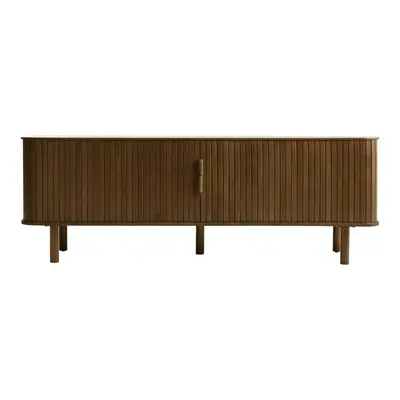 Hnědý TV stolek v dekoru dubu 56x160 cm Cavo – Unique Furniture