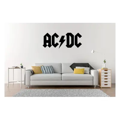 Lepy.cz Samolepka na zeď Logo AC/DC Velikost (šířka x výška): 37x15cm, Barevná varianta: Levandu