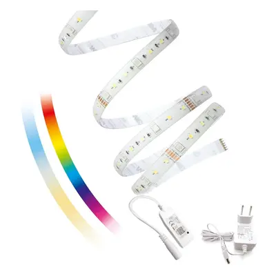 Toolight - SMART LED pásek ,17W, RGB barvy nastavitelné přes WIFI + napájecí adaptér, OSW-01511