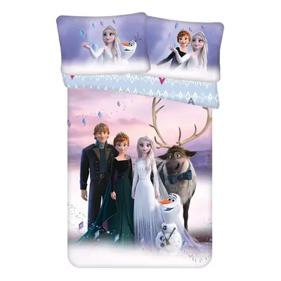 Bavlněné dětské povlečení do postýlky 100x135 cm Frozen 2 – Jerry Fabrics