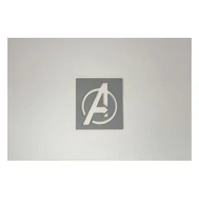 Lepy.cz Dřevěná dekorace na zeď Avengers - čtverec Velikost (šířka x výška): 15x17cm, Barevná va