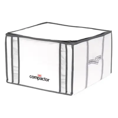 Bíly úložný box s vakuovým obalem Compactor Black Edition, objem 125 l