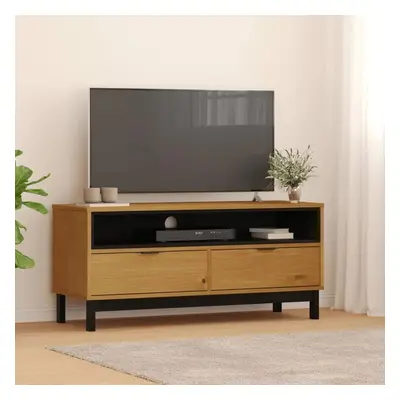 TV skříňka FLAM 110 x 40 x 50 cm masivní borové dřevo