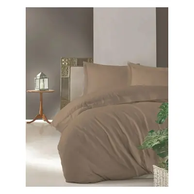 Cottonbox povlečení bavlněný satén Satin Beige - 220x200 / 2x70x90 cm