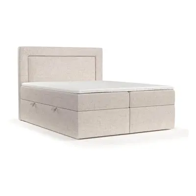 Béžová boxspring postel s úložným prostorem 160x200 cm Imagine – Maison de Rêve