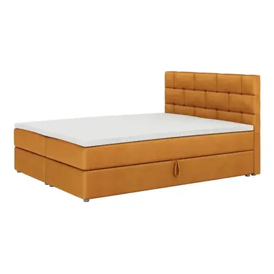 Expedo Čalouněná postel boxspring BETANIA + vrchní matrace, 140x200, itaka 33