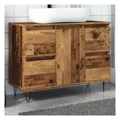 Koupelnová skříňka old wood 80 x 33 x 60 cm kompozitní dřevo