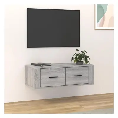 Závěsná TV skříňka šedá sonoma 80x36x25 cm kompozitní dřevo