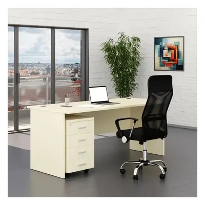 Sestava kancelářského nábytku SimpleOffice 1, 180 cm, bříza