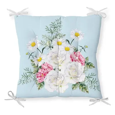 Podsedák s příměsí bavlny Minimalist Cushion Covers Spring Flowers, 40 x 40 cm