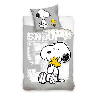 CARBOTEX Dětské povlečení Snoopy a Woodstock, 140 x 200, 70 x 90 cm