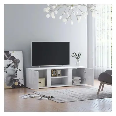 TV stolek bílý s vysokým leskem 120x34x37 cm kompozitní dřevo