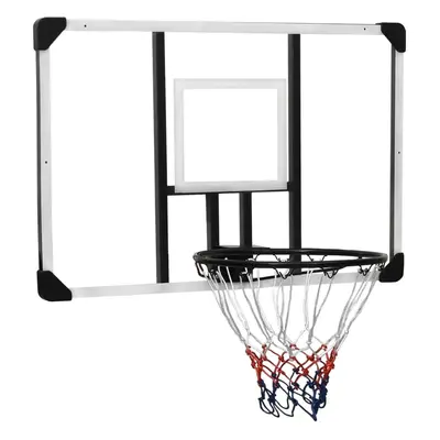 Basketbalový koš s průhlednou deskou 106x69x3 cm polykarbonát