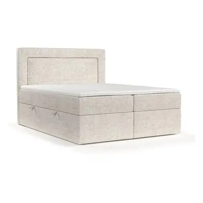 Krémová boxspring postel s úložným prostorem 160x200 cm Imagine – Maison de Rêve