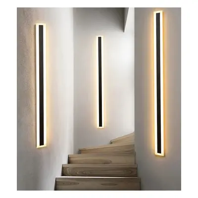 LEDsviti Černé LED moderní nástěnné svítidlo strip 30W P 100cm/8cm IP65 4500K (25479)