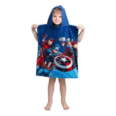 Jerry Fabrics plážová osuška pončo Avengers Hero 50x115 cm