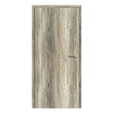 Doornite Interiérové dveře 60 L, 646 × 1983 mm, fólie, levé, dub Grand, plné