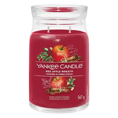 Yankee Candle vonná svíčka Signature ve skle velká Red Apple Wreath 567 g