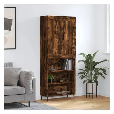 Skříň highboard kouřový dub 69,5 x 34 x 180 cm kompozitní dřevo