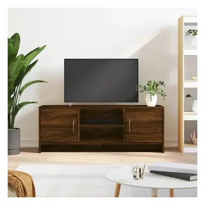 TV skříňka hnědý dub 102x30x37,5 cm kompozitní dřevo