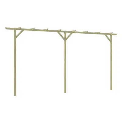 Zahradní pergola 410 x 40 x 203 cm dřevo