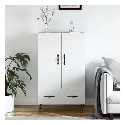 Skříň highboard bílá 69,5 x 31 x 115 cm kompozitní dřevo