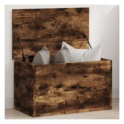 Úložný box kouřový dub 60 x 35 x 35 cm kompozitní dřevo