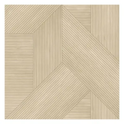 Šedo-béžová geometrická vliesová tapeta na zeď, imitace obkladu, RE25180, Reflect, Decoprint