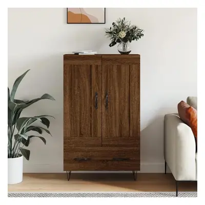 Skříň highboard hnědý dub 69,5 x 31 x 115 cm kompozitní dřevo