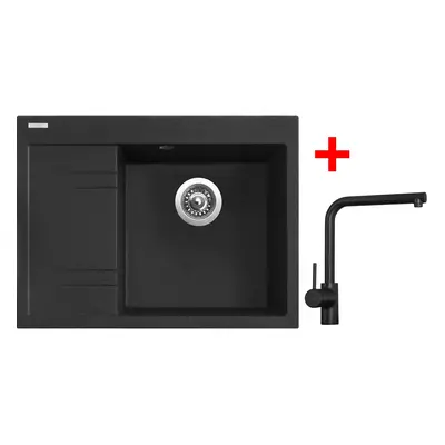 Akční set Sinks RIM 650 P Granblack + baterie ELKA černá