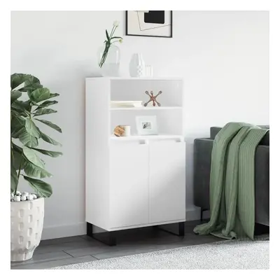 Skříň highboard bílá 60 x 36 x 110 cm kompozitní dřevo