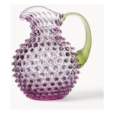 Ručně foukaný džbán Hobnail, 2 l