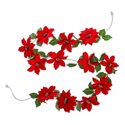 Vánoční girlanda 180 cm Poinsettia – Casa Selección