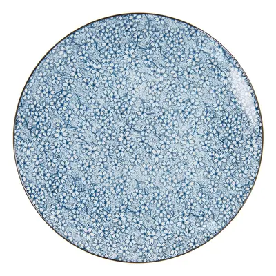 Jídelní talíř modré kvítky BlueFlow - Ø26 cm