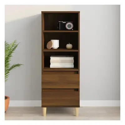 Skříň highboard hnědý dub 40 x 36 x 110 cm kompozitní dřevo