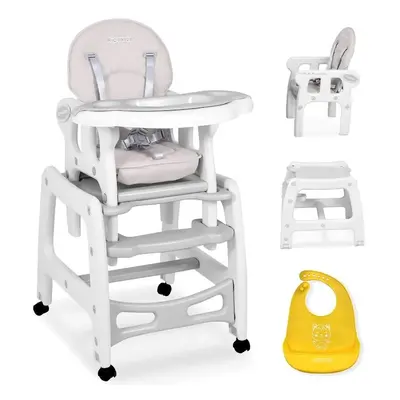 Ricokids Dětská jídelní židle 5v1 Light Grey