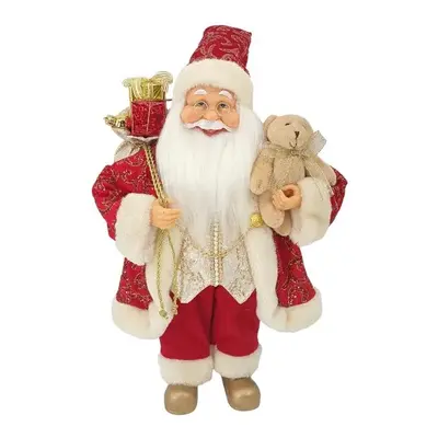 Dekorace Santa Claus Červeno-zlatý 40cm