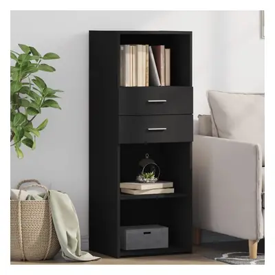 Skříň highboard černá 45 x 42,5 x 124 cm kompozitní dřevo