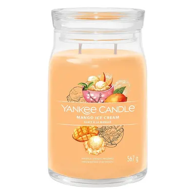 Yankee Candle vonná svíčka Signature ve skle velká Mango Ice Cream 567g