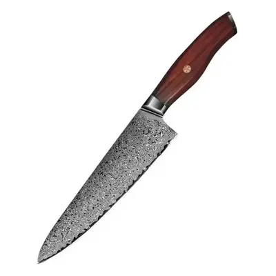 KnifeBoss kuchařský damaškový nůž Chef 8" (205 mm) Rose wood VG-10