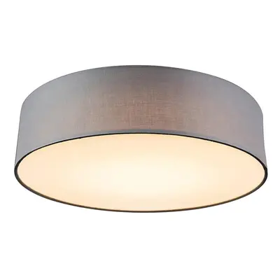 Stropní lampa šedá 40 cm vč. LED - Drum LED