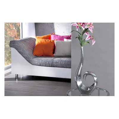 Noble Home Váza Wabe, 50 cm, stříbrná