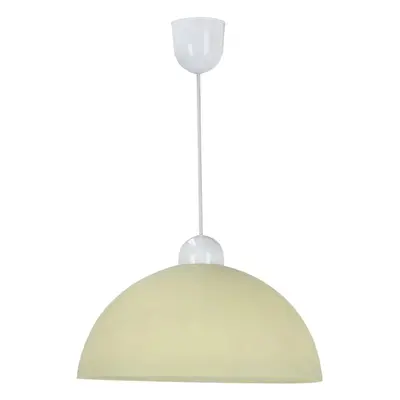 Krémové závěsné svítidlo se skleněným stínidlem ø 22 cm Vanilia – Candellux Lighting