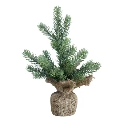 Zelený vánoční stromek v jutě Fleur Fir Tree - 27cm