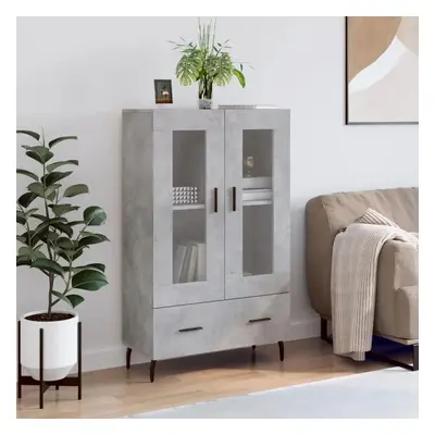 Skříň highboard betonově šedá 69,5x31x115 cm kompozitní dřevo